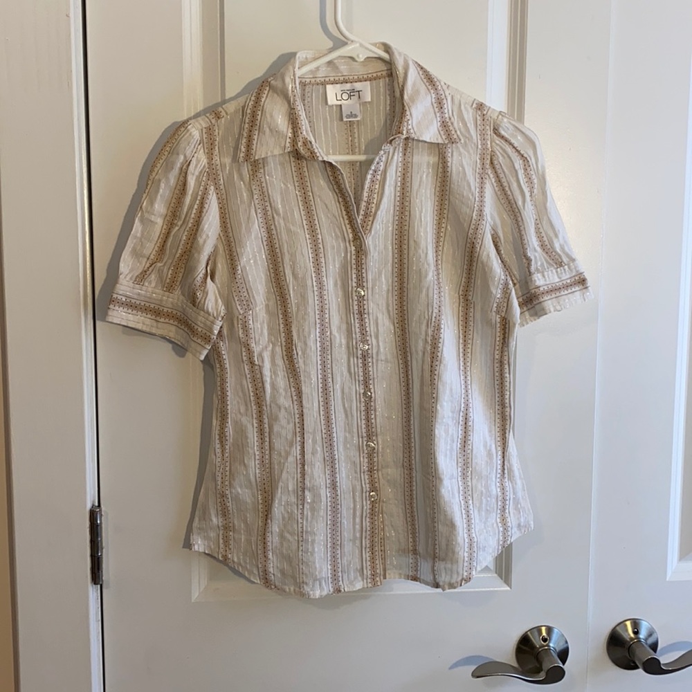 LOFT Short Sleeve Top Size 0